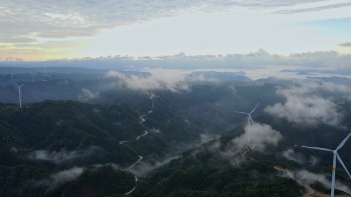 云海黄水高空无人机航拍