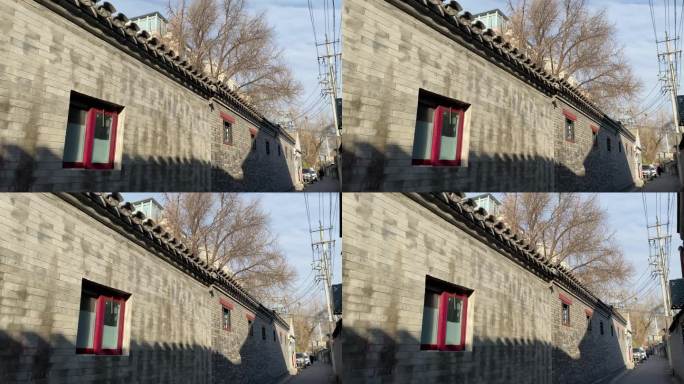 胡同 北京 古建筑 老树 国子监 树影