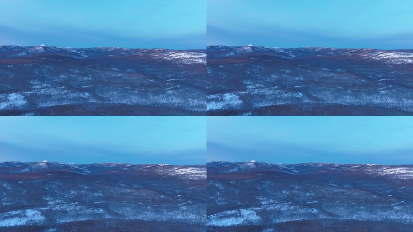 大兴安岭林海雪原冬季风景