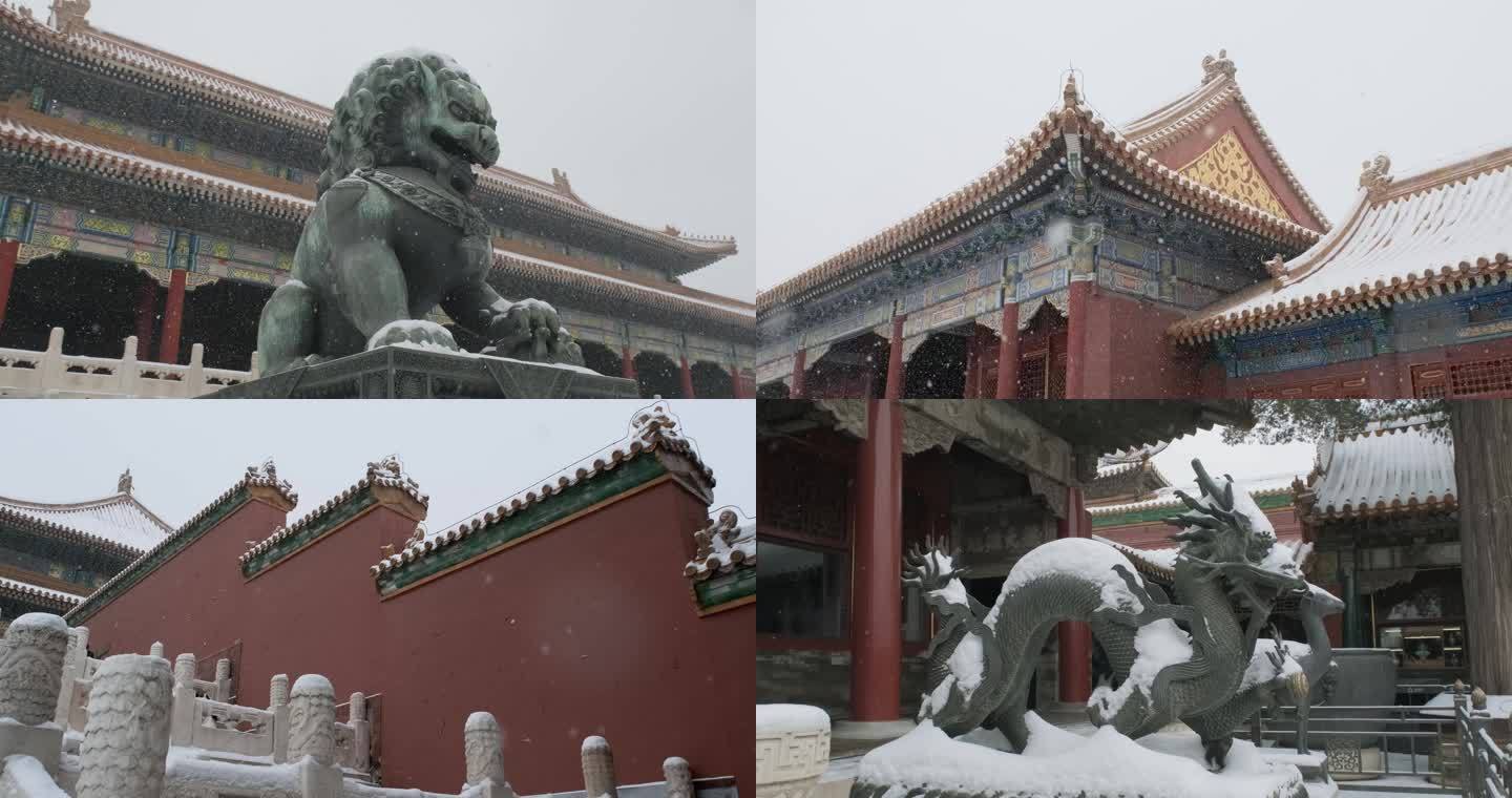 北京故宫紫禁城下雪雪景03