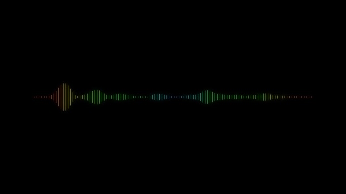 音频波形频谱动画。4 k。