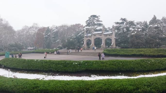 南京中山陵雪景