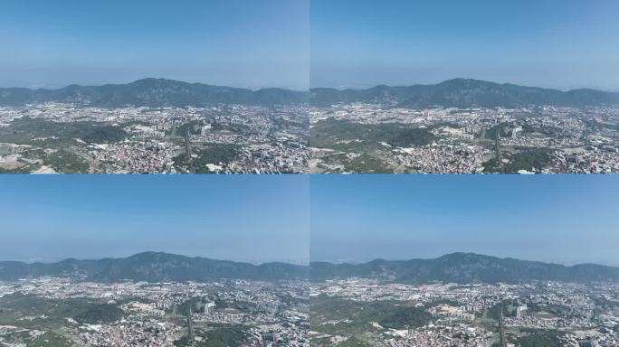 泉州清源山脉大景航拍山峰远景泉州郊区大景