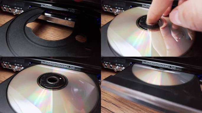 将光盘装入CD播放机