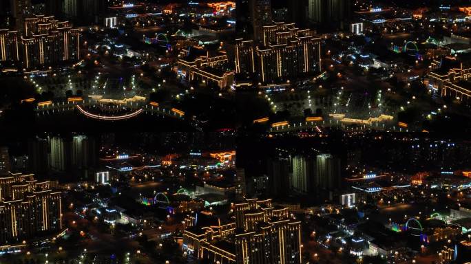 元谋凤凰湖和两馆夜景