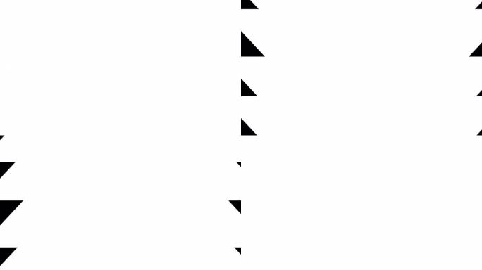 4K包黑白箭头过渡脉冲像直线平滑的动画。
