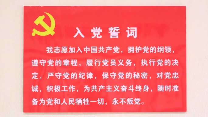 不忘初心 牢记使命 专题片  入党誓词