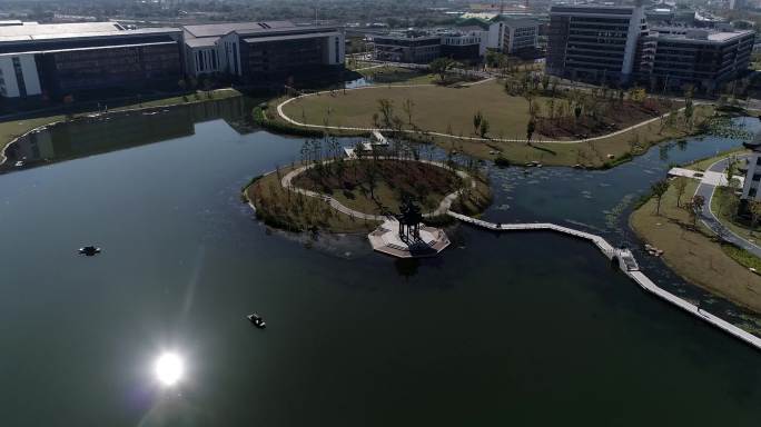 航拍 浙江水利水电学院 南浔校区