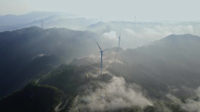 云海黄水高空无人机航拍