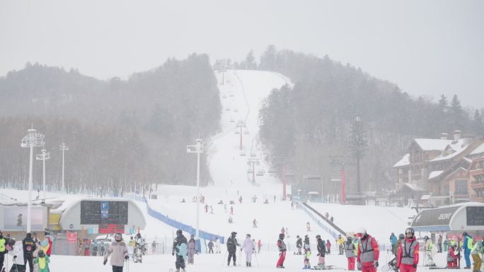 4k120帧长白山万达滑雪场