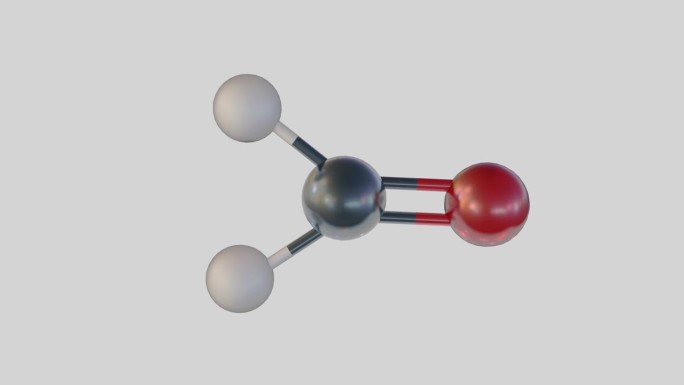 三维动画分离出甲醛的化学式