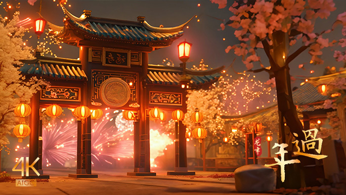 喜庆中国风 龙年大吉 春节氛围 传统节日