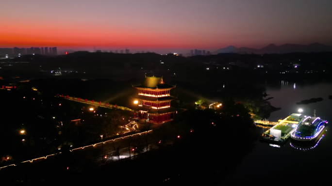 赣州八境台夜景