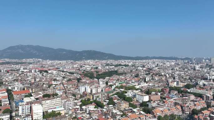 泉州开元寺航拍鲤城区大景泉州东西塔风景
