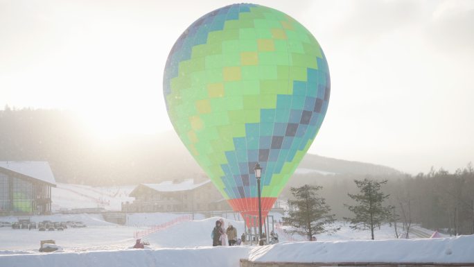 热气球长白山鲁能航拍