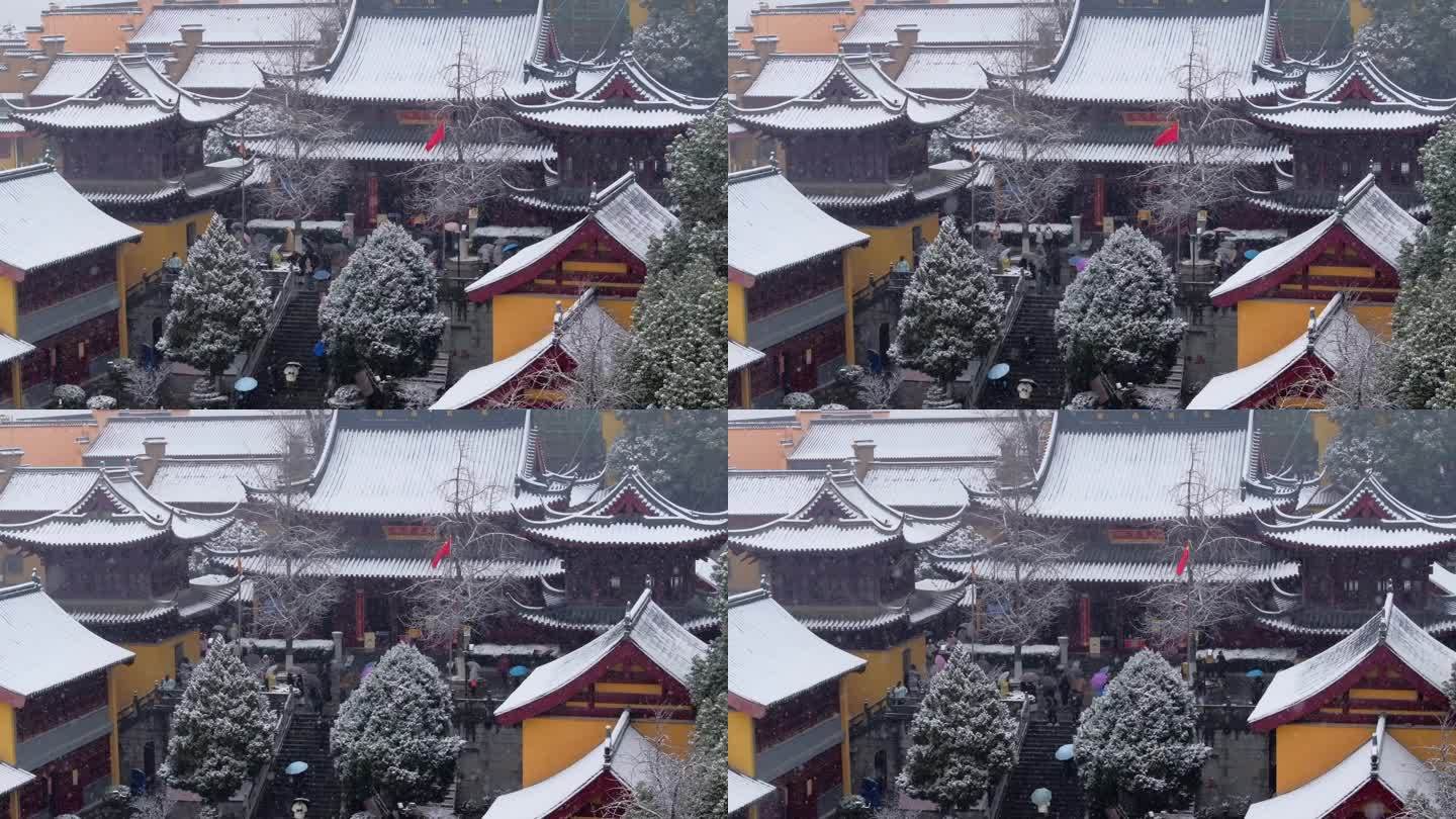 南京古鸡鸣寺雪景