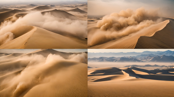 沙尘暴  风沙 沙尘沙漠荒漠化 自然灾难