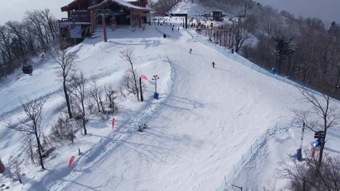 长白山万达滑雪场航航拍