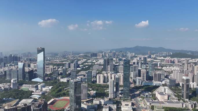 深圳南山区高新技术产业园大景航拍