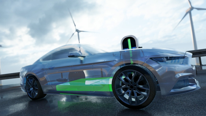 4K超长新能源汽车高速行驶自动驾驶