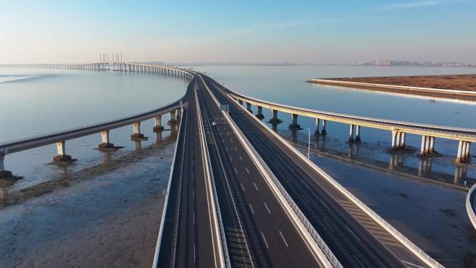 中国最美最长青岛跨海大桥交通-3