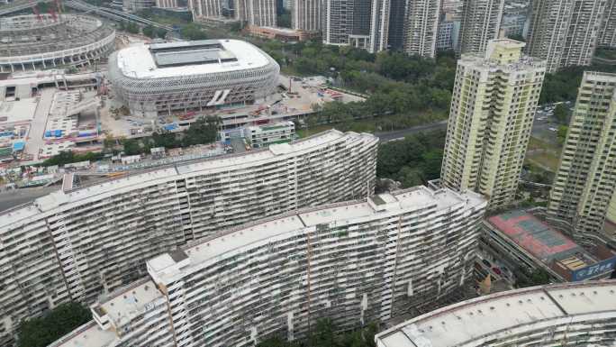 深圳学区房福田百花片区航拍