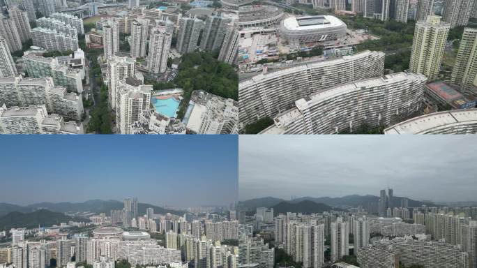 深圳学区房福田百花片区航拍