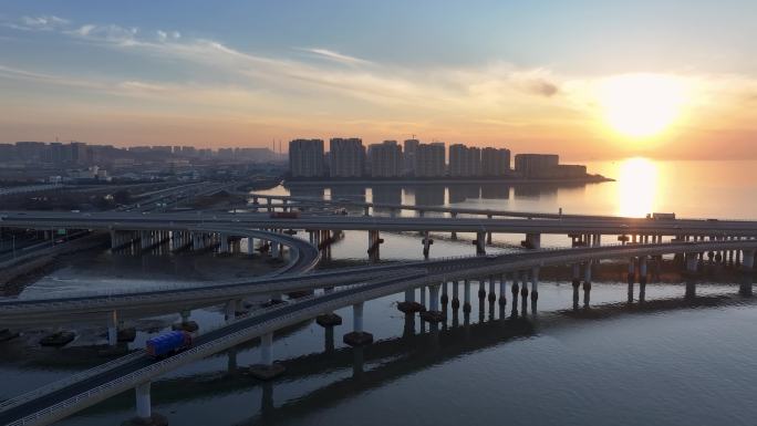 中国最美最长青岛跨海大桥交通-2