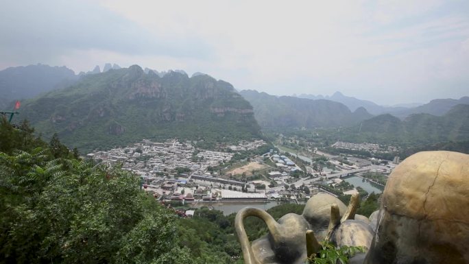 北京十渡风景区山顶视频素材