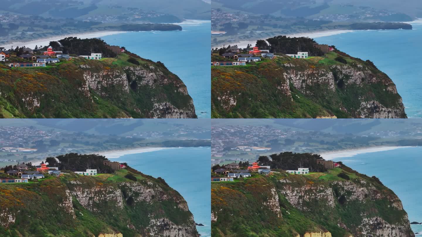 新西兰达尼丁悬崖上的豪宅