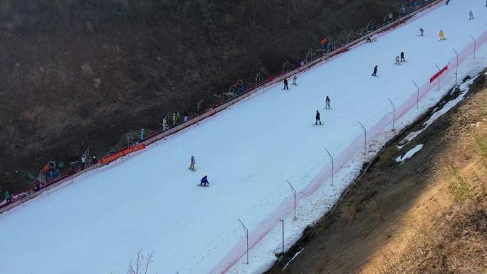 24年航拍浙江杭州桐庐生仙里国际滑雪场