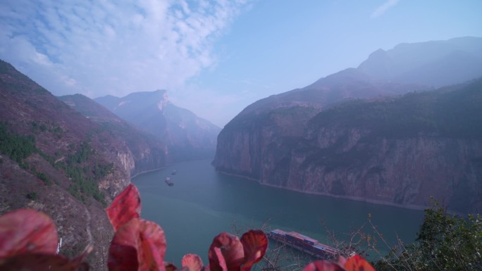 红叶 三峡 重庆 大山 红叶飘飘