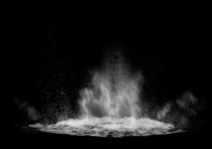 水爆炸 水花 泡沫 水柱 通道特效视频
