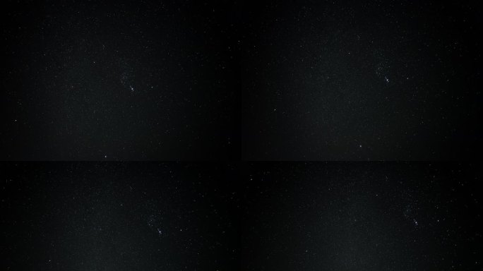 4K星空延时摄影冬季银河流星雨