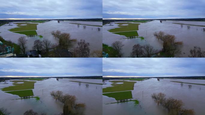 暴雨过后，阿尔森和Broekhuizen Limburg附近的圩田发生洪水