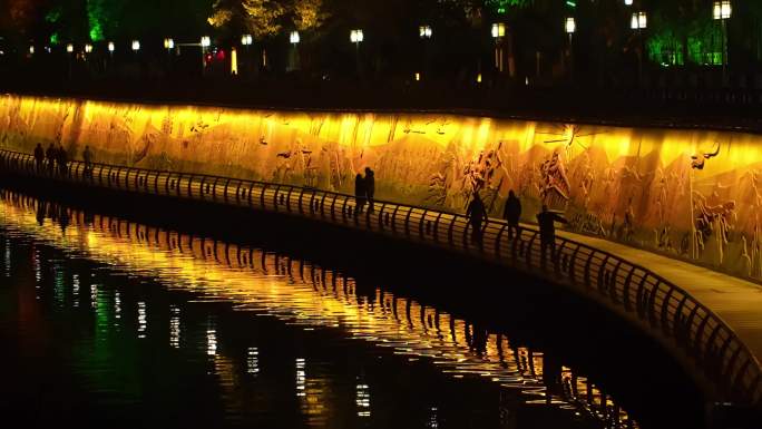 贵州遵义湘江河夜景1