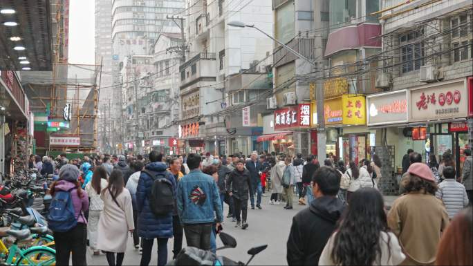 上海黄河路人流