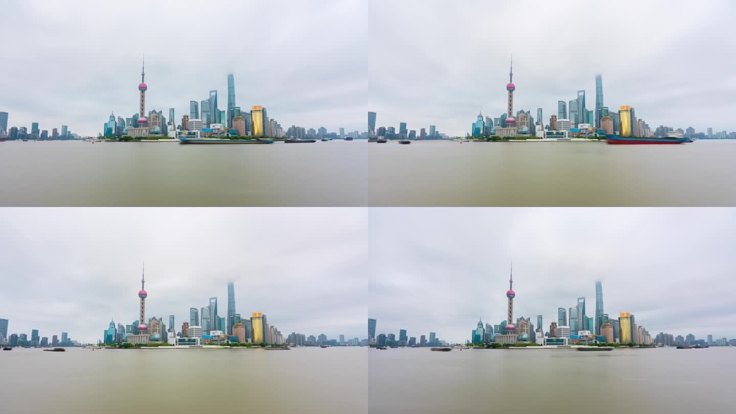 上海外滩建筑群中国城市建筑商务城市航拍2