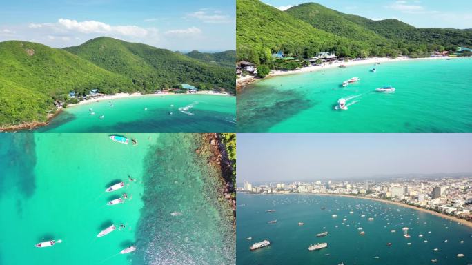 4K泰国芭堤雅海景格兰美岛沙美岛