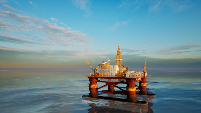 海洋石油开采原油钻井平台