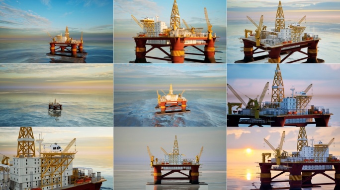 海洋石油开采原油钻井平台