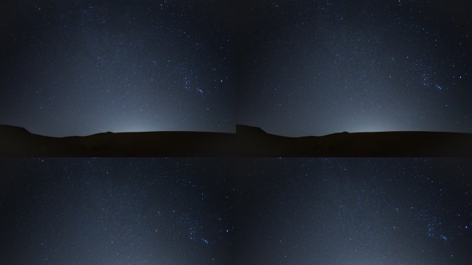 4K沙漠星空延时摄影冬季银河