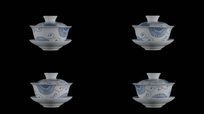 陶瓷茶杯（带通道）
