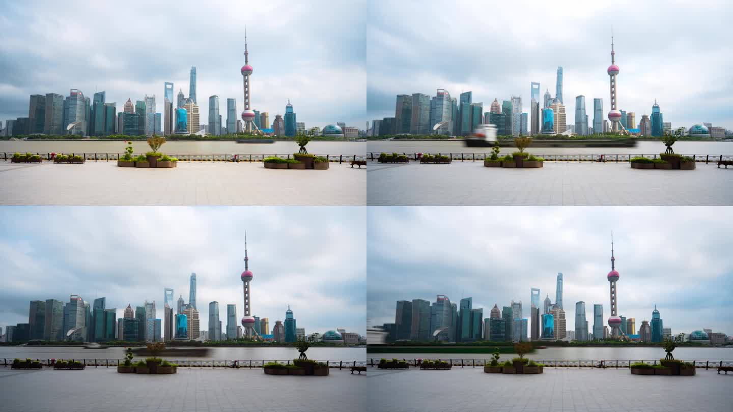 上海外滩建筑群中国城市建筑商务城市航拍