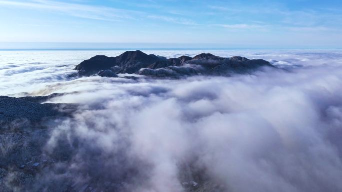 庐山雪景云海