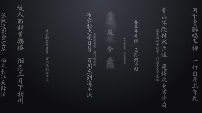 中国文字B01（ae模版）历史感 氛围感