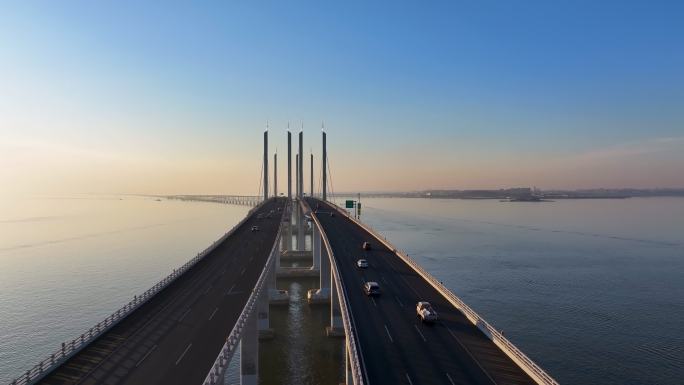 中国最美最长青岛跨海大桥交通-13