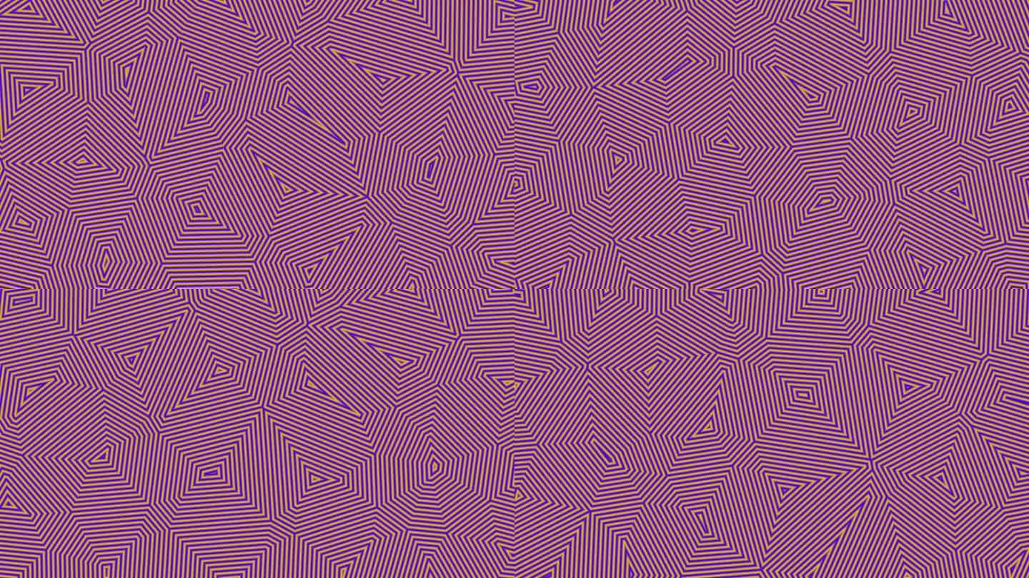 抽象橙紫色背景混乱的绿色块随机移动。