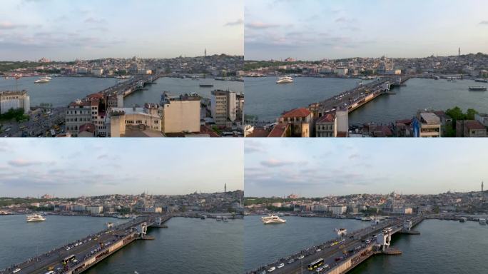 加拉塔桥和İstanbul视图