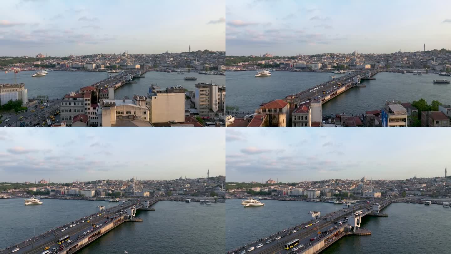 加拉塔桥和İstanbul视图